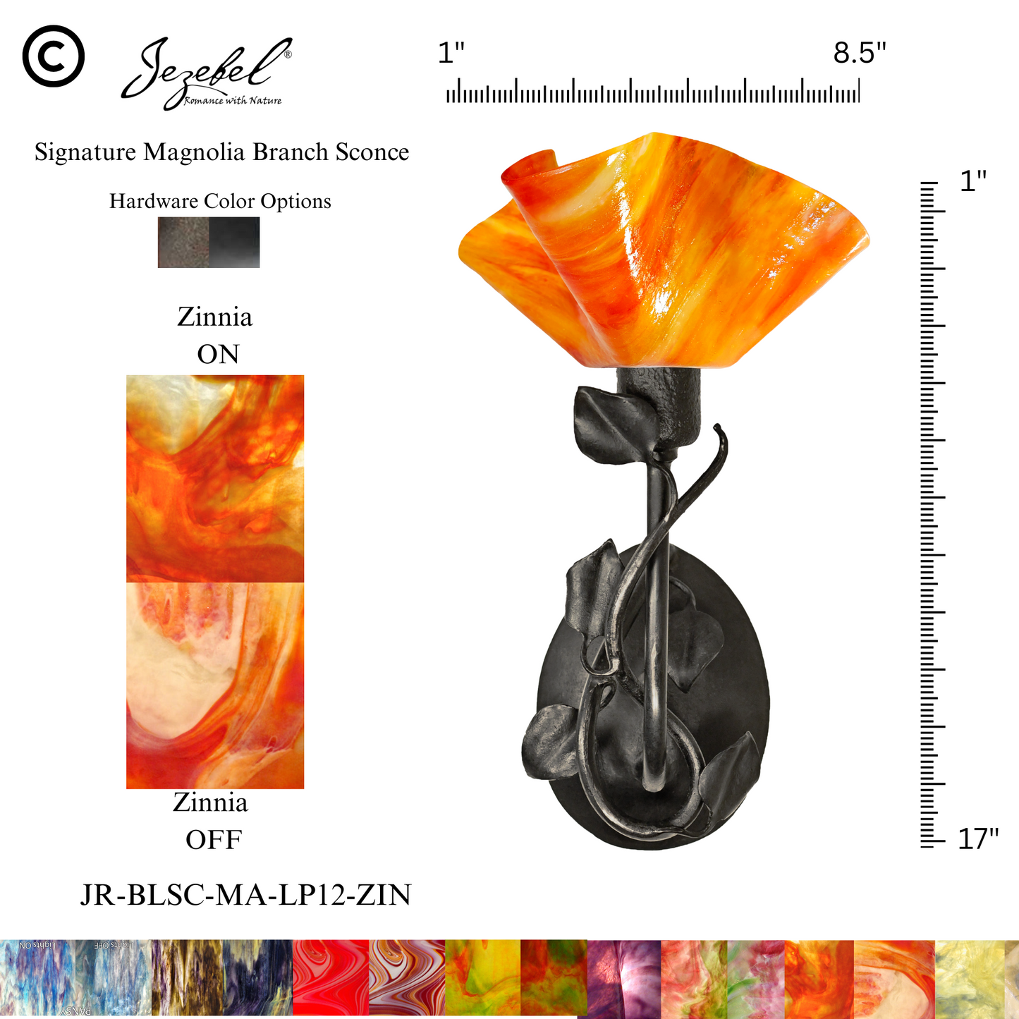 Jezebel® Magnolia Sconce, Lily Style
