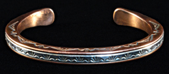 Desert Brush Copper & Silver Bracelet