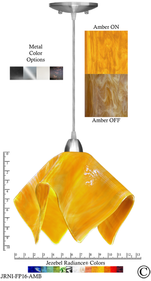 Jezebel Radiance Flame Pendant, Large