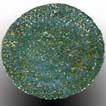 13 inch Pewter Plate Turquoise