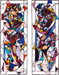 Abstract 1 and 2 Stained Glass by Jezebel