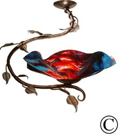 Magnolia One Blossom Chandelier