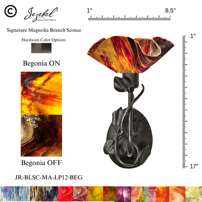 Jezebel® Magnolia Sconce, Lily Style