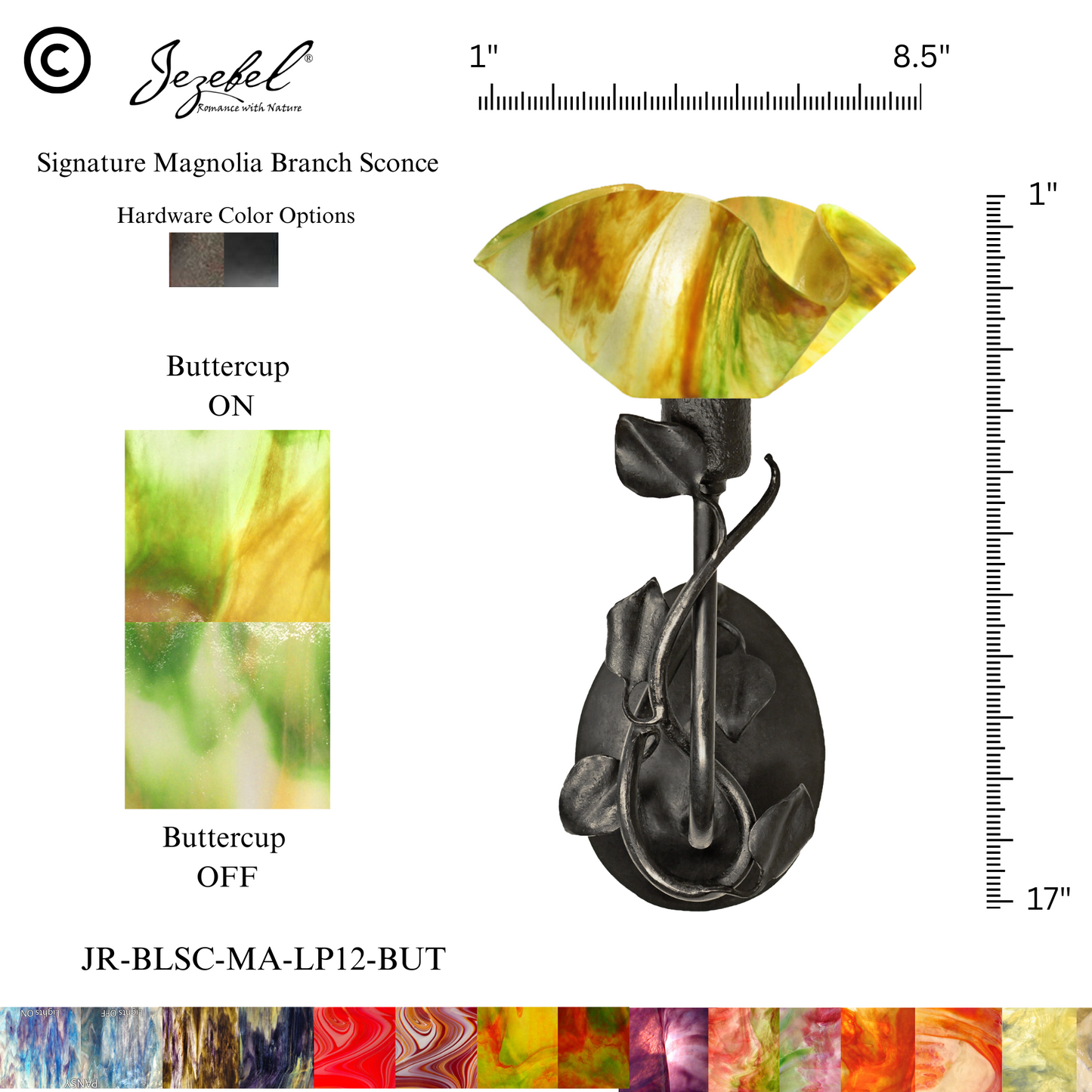 Jezebel® Magnolia Sconce, Lily Style