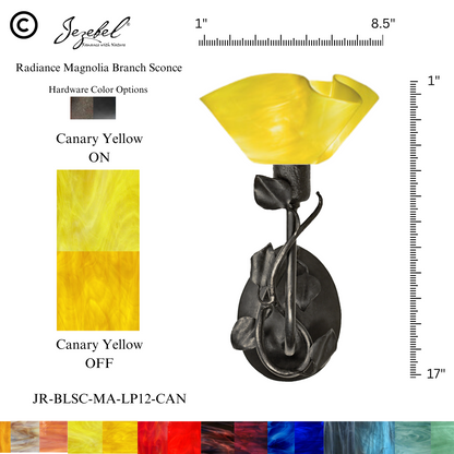 Jezebel® Magnolia Sconce, Lily Style