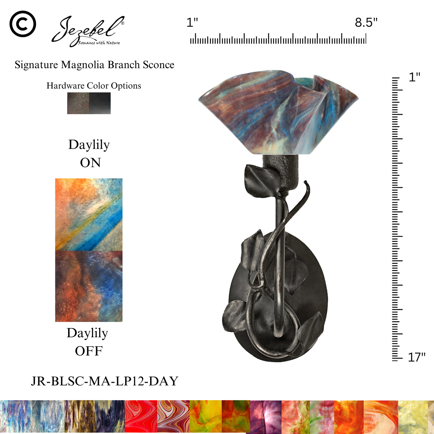 Jezebel® Magnolia Sconce, Lily Style