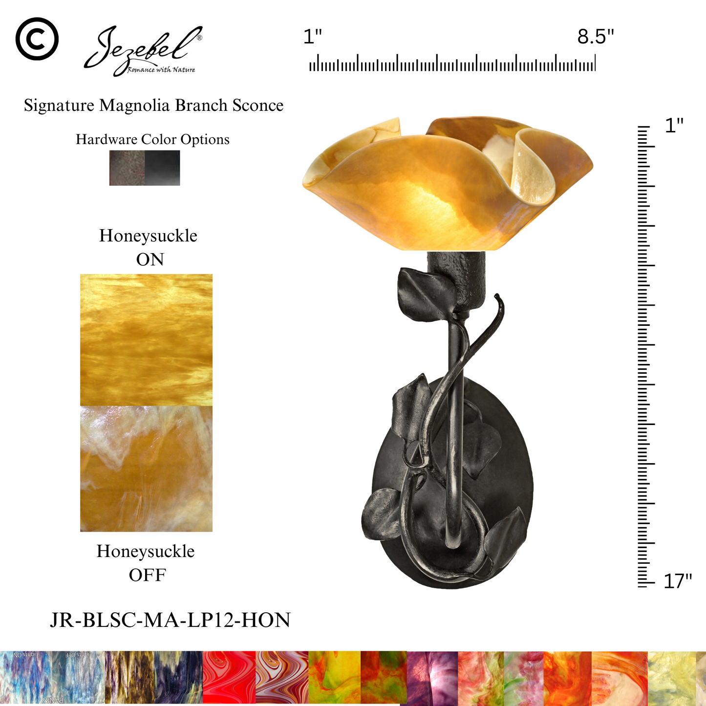 Jezebel® Magnolia Sconce, Lily Style