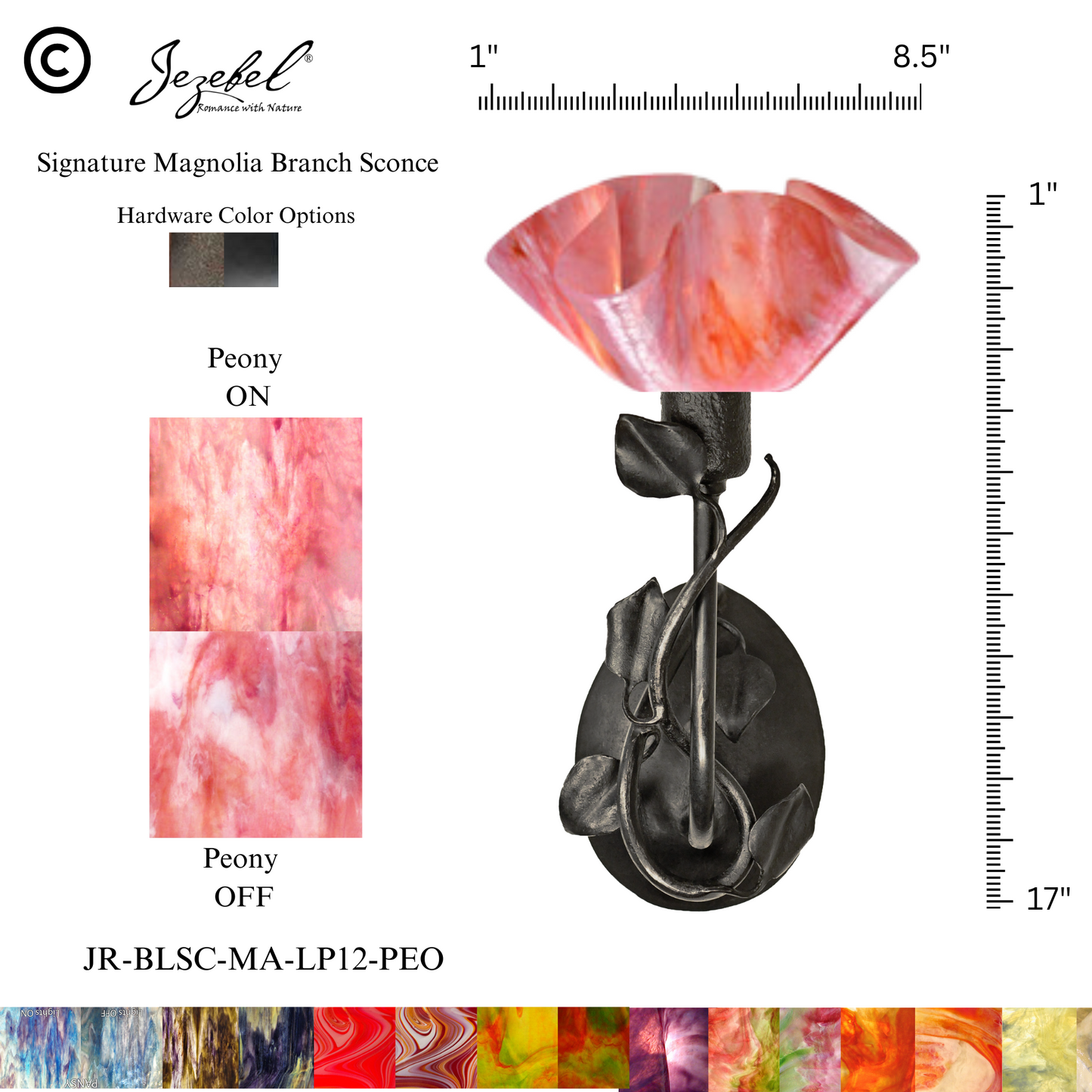 Jezebel® Magnolia Sconce, Lily Style