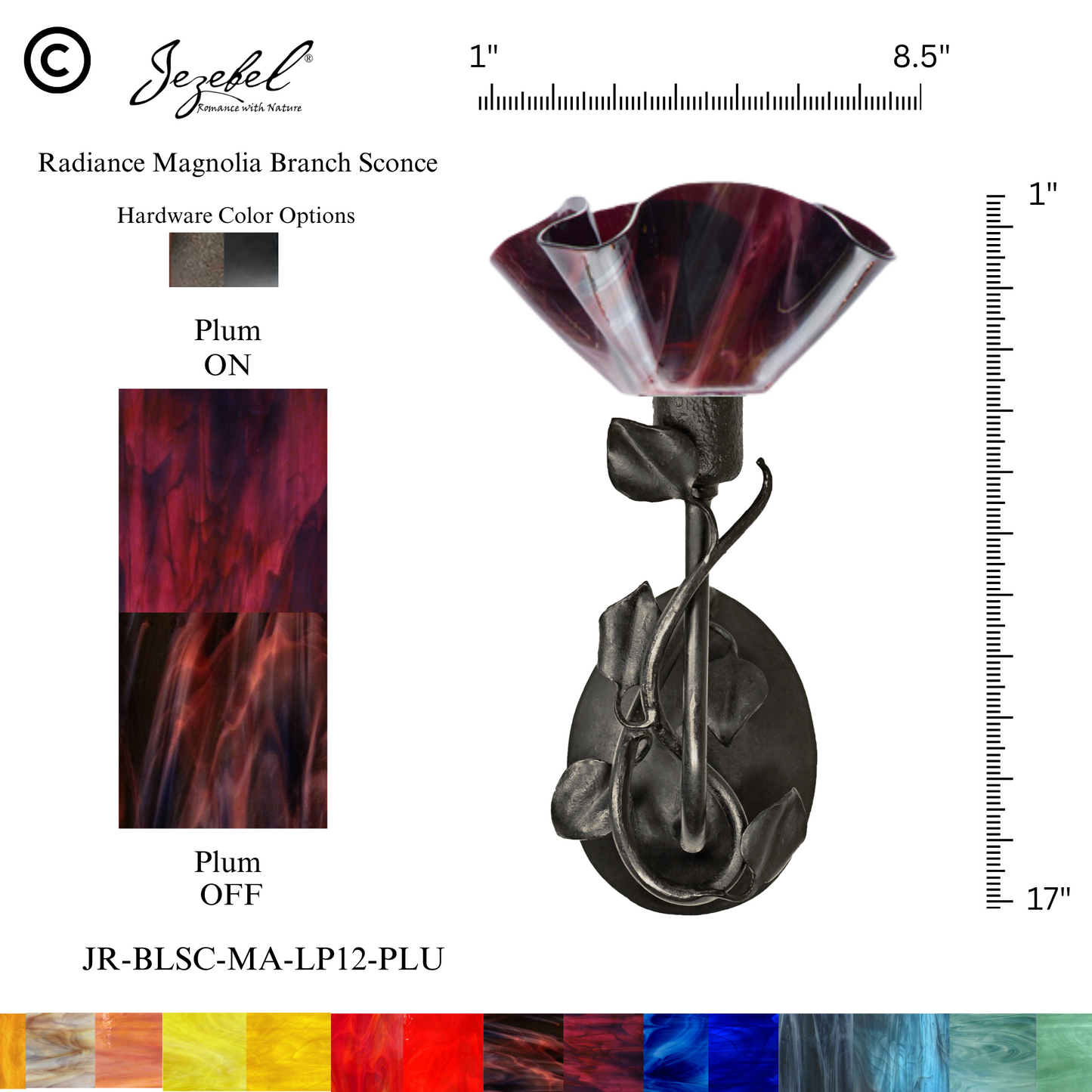 Jezebel® Magnolia Sconce, Lily Style
