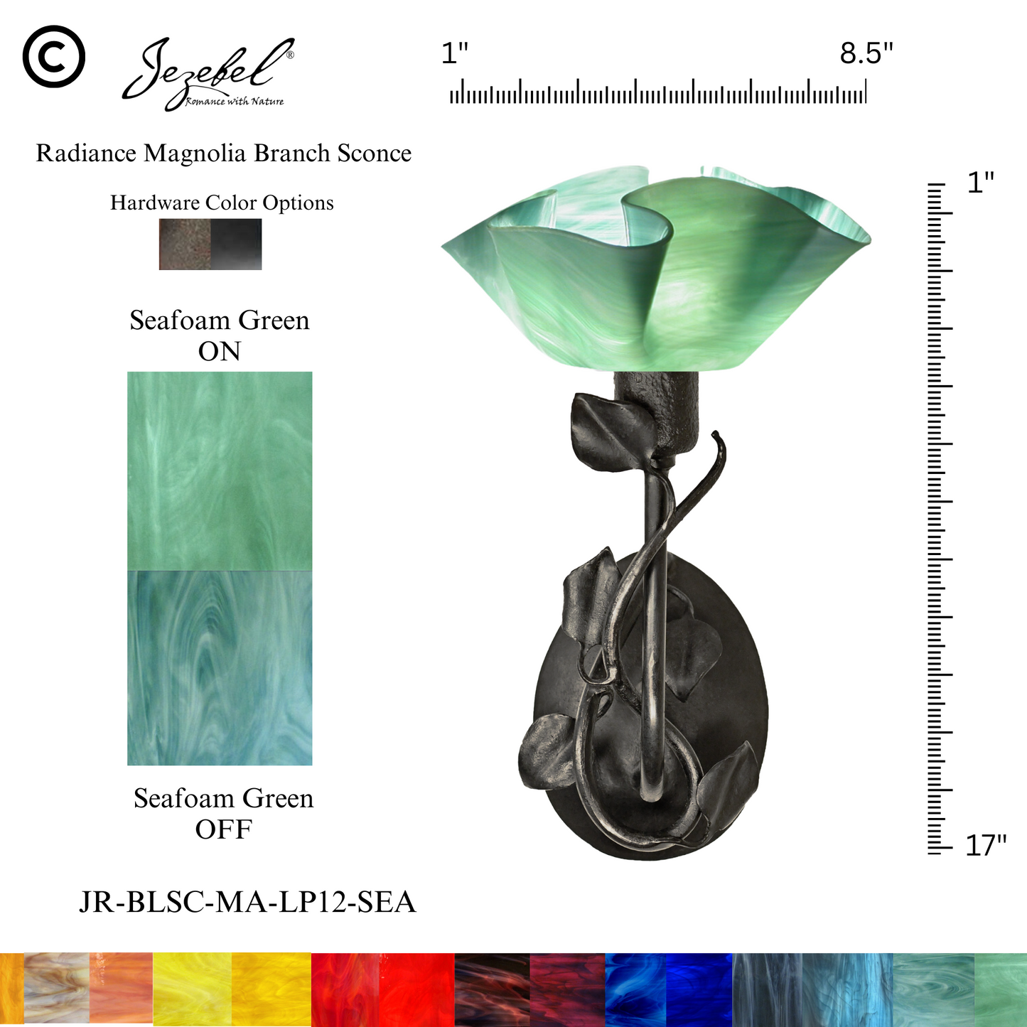 Jezebel® Magnolia Sconce, Lily Style