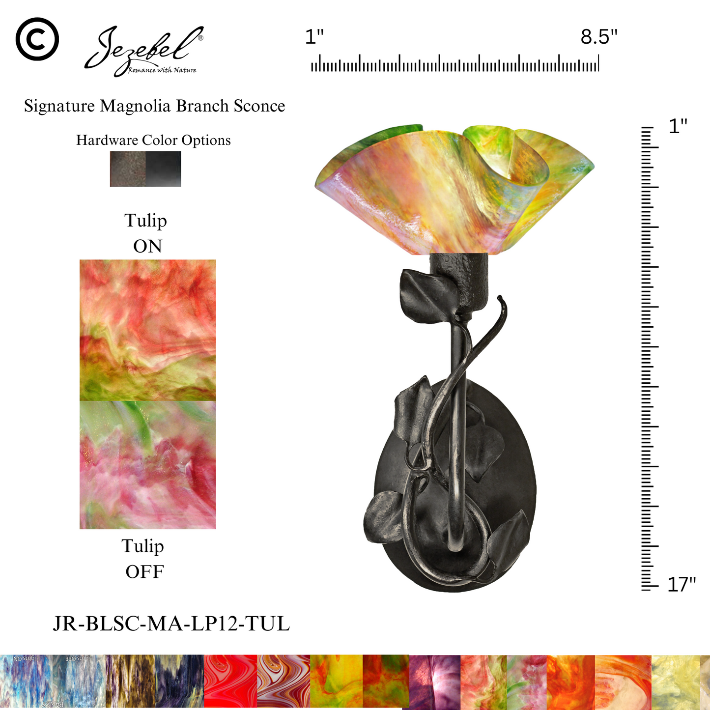 Jezebel® Magnolia Sconce, Lily Style