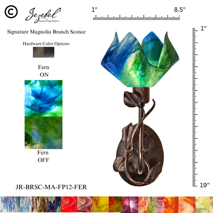 Jezebel® Magnolia Sconce, Flame Style