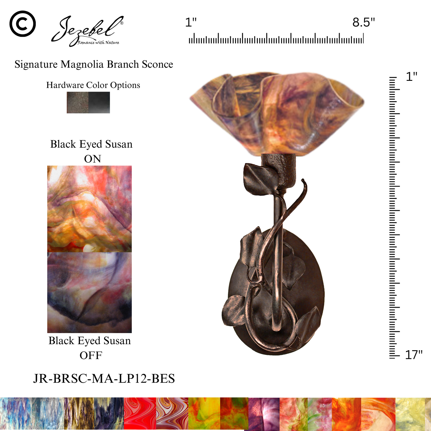 Jezebel® Magnolia Sconce, Lily Style
