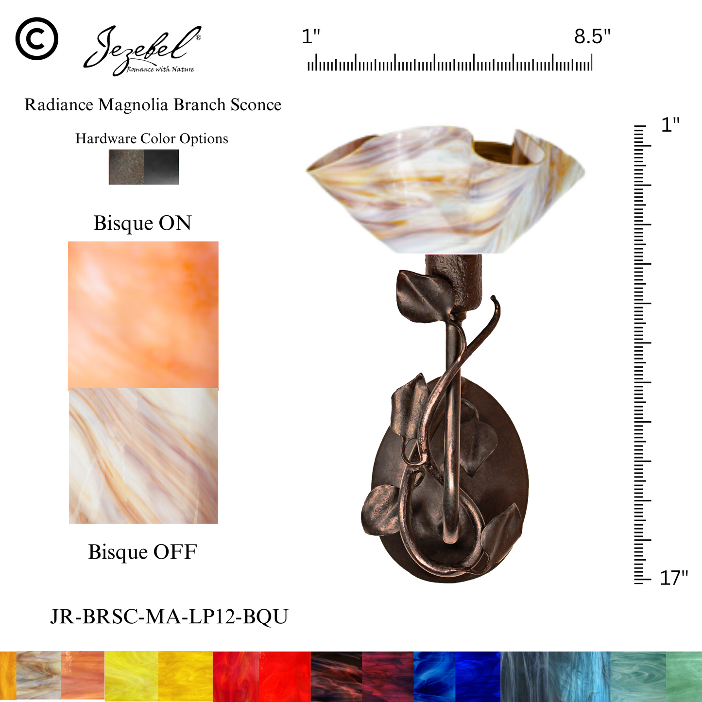 Jezebel® Magnolia Sconce, Lily Style