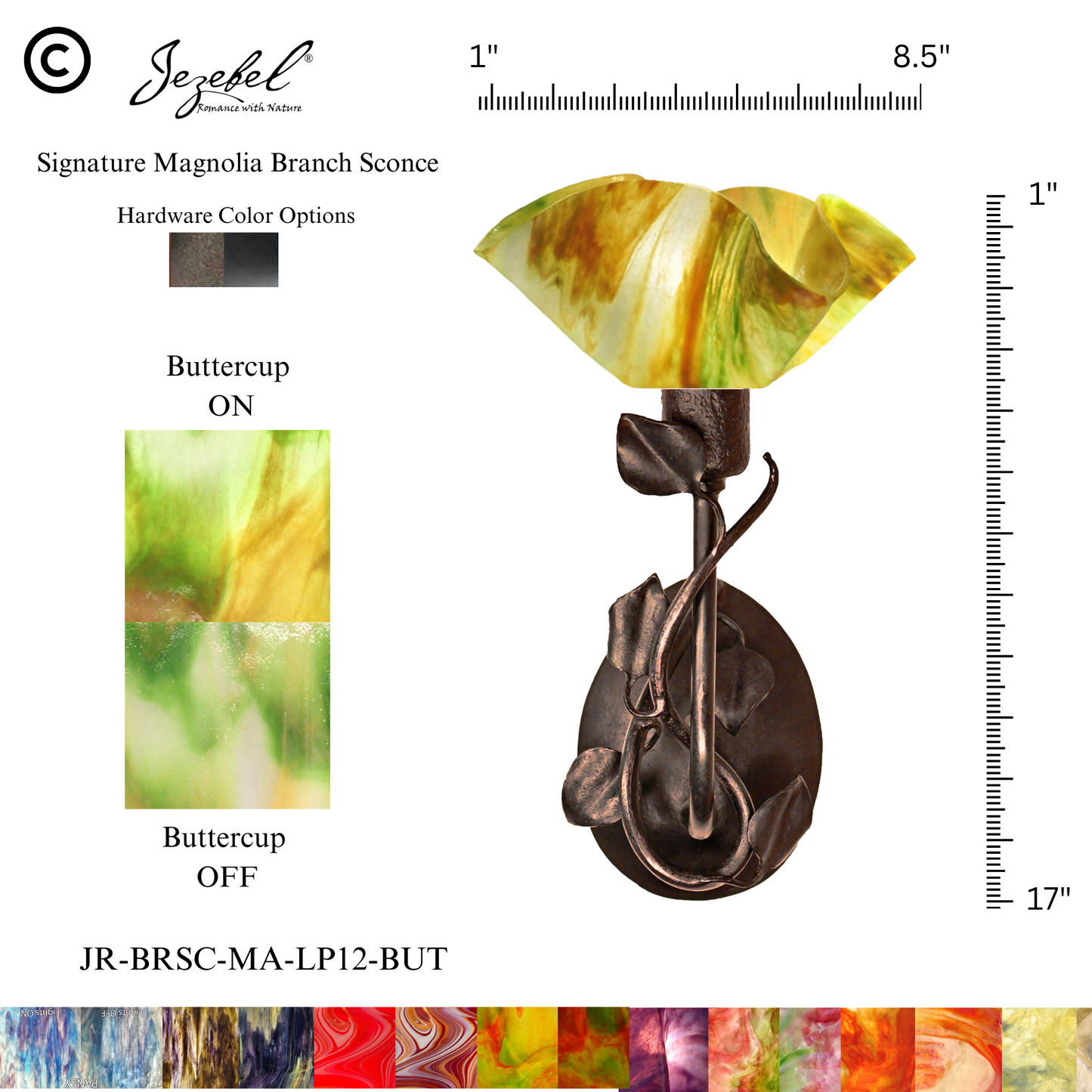 Jezebel® Magnolia Sconce, Lily Style
