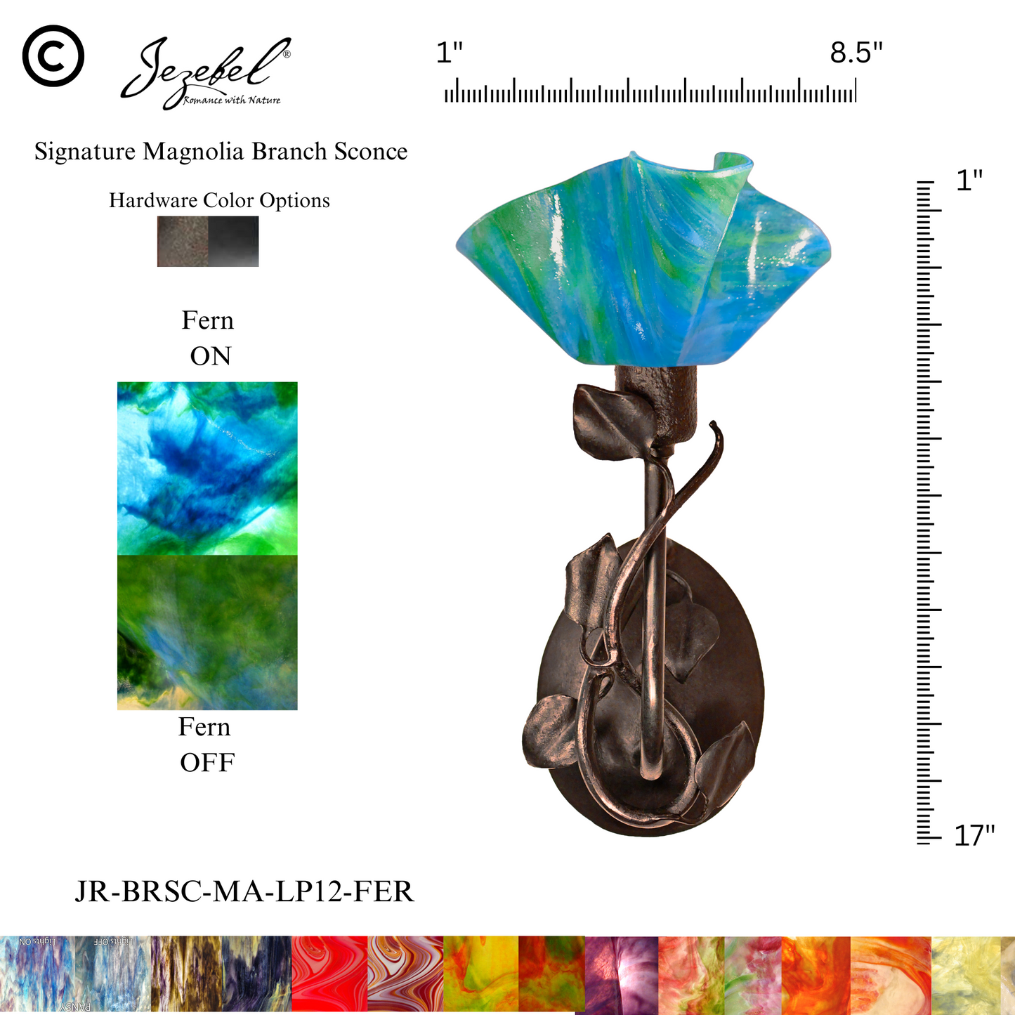 Jezebel® Magnolia Sconce, Lily Style