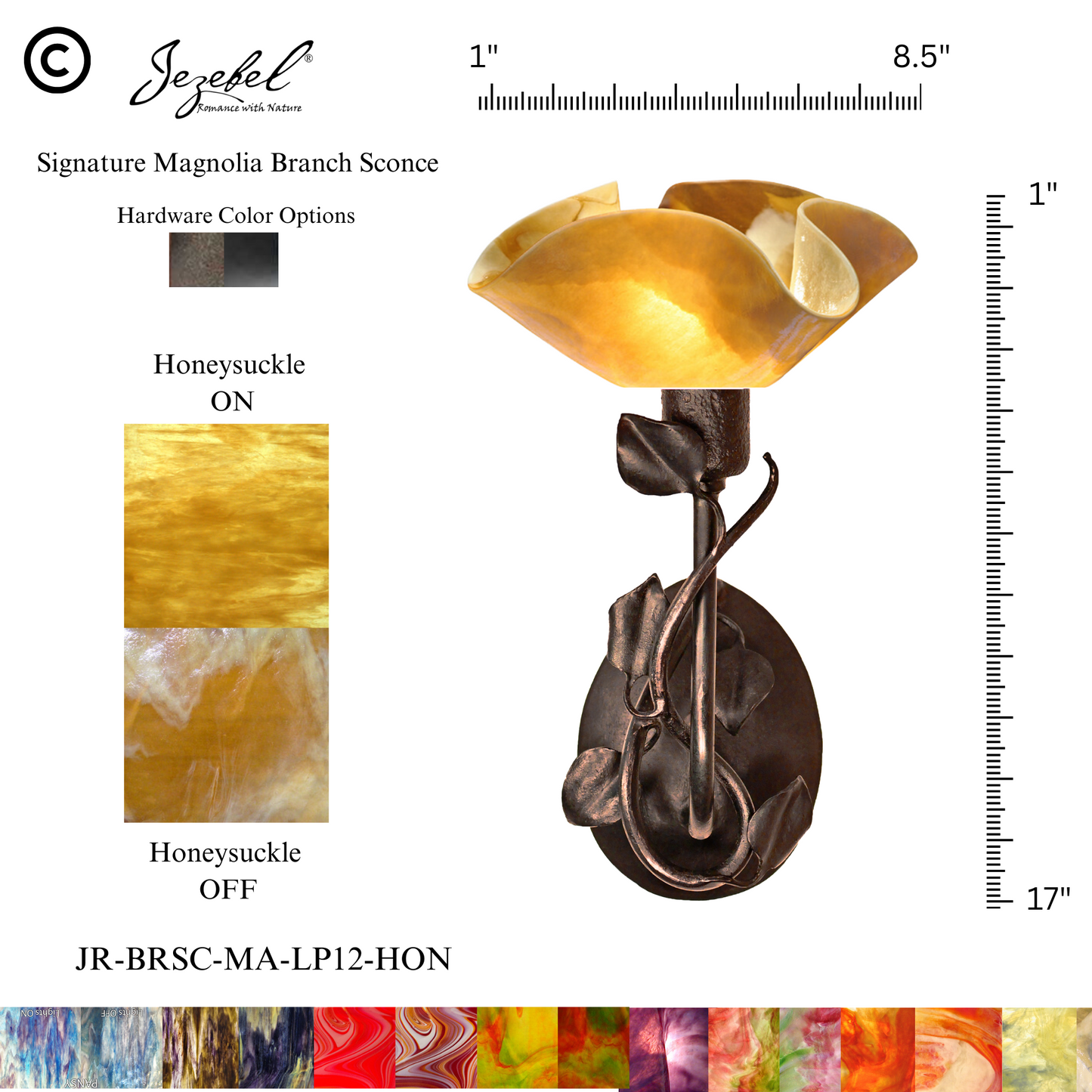 Jezebel® Magnolia Sconce, Lily Style