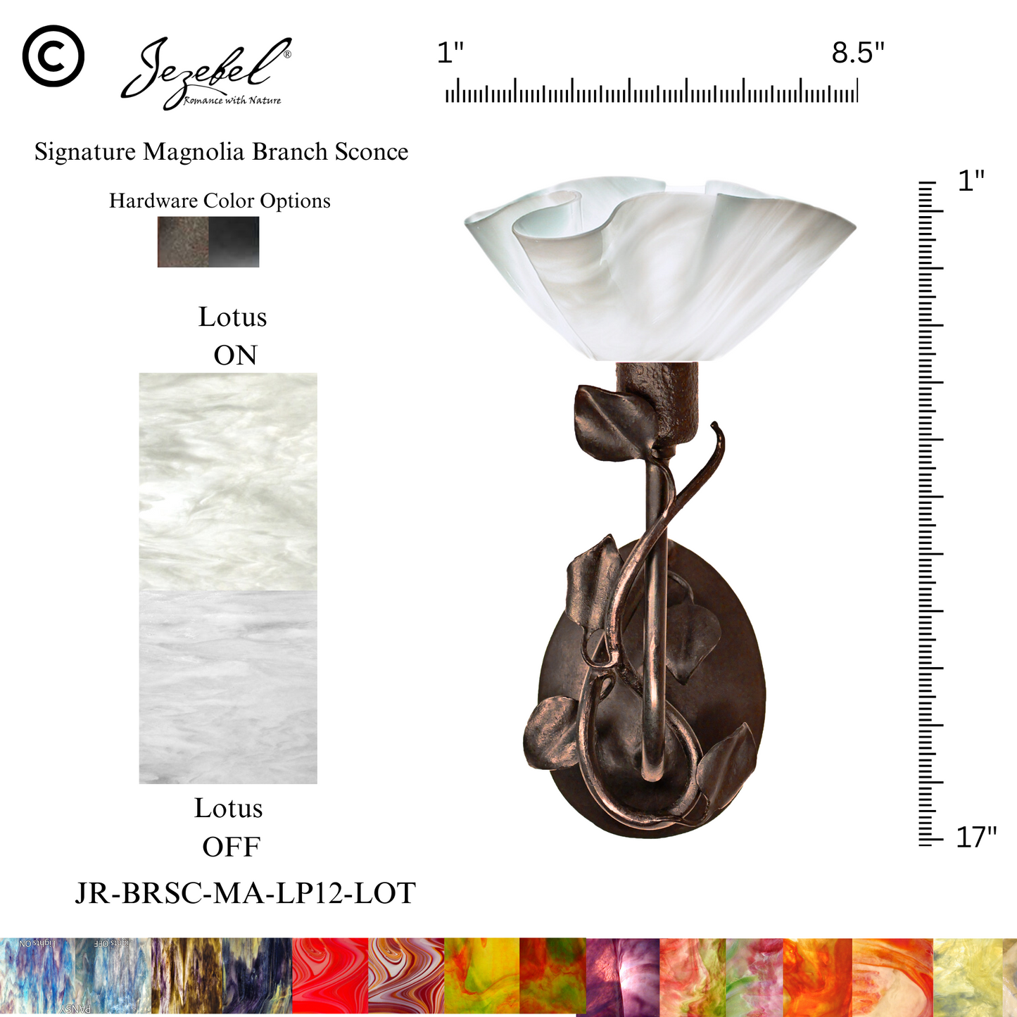 Jezebel® Magnolia Sconce, Lily Style