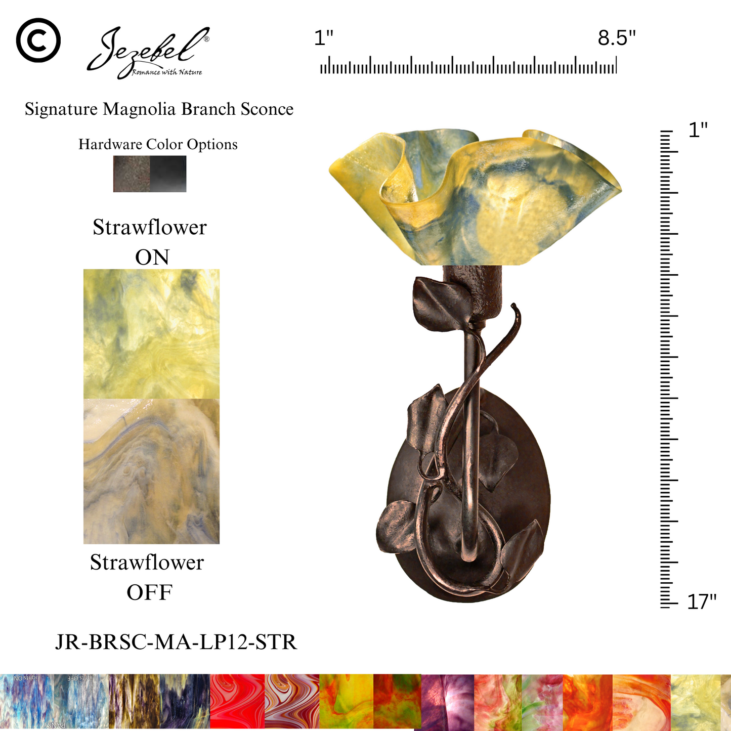 Jezebel® Magnolia Sconce, Lily Style