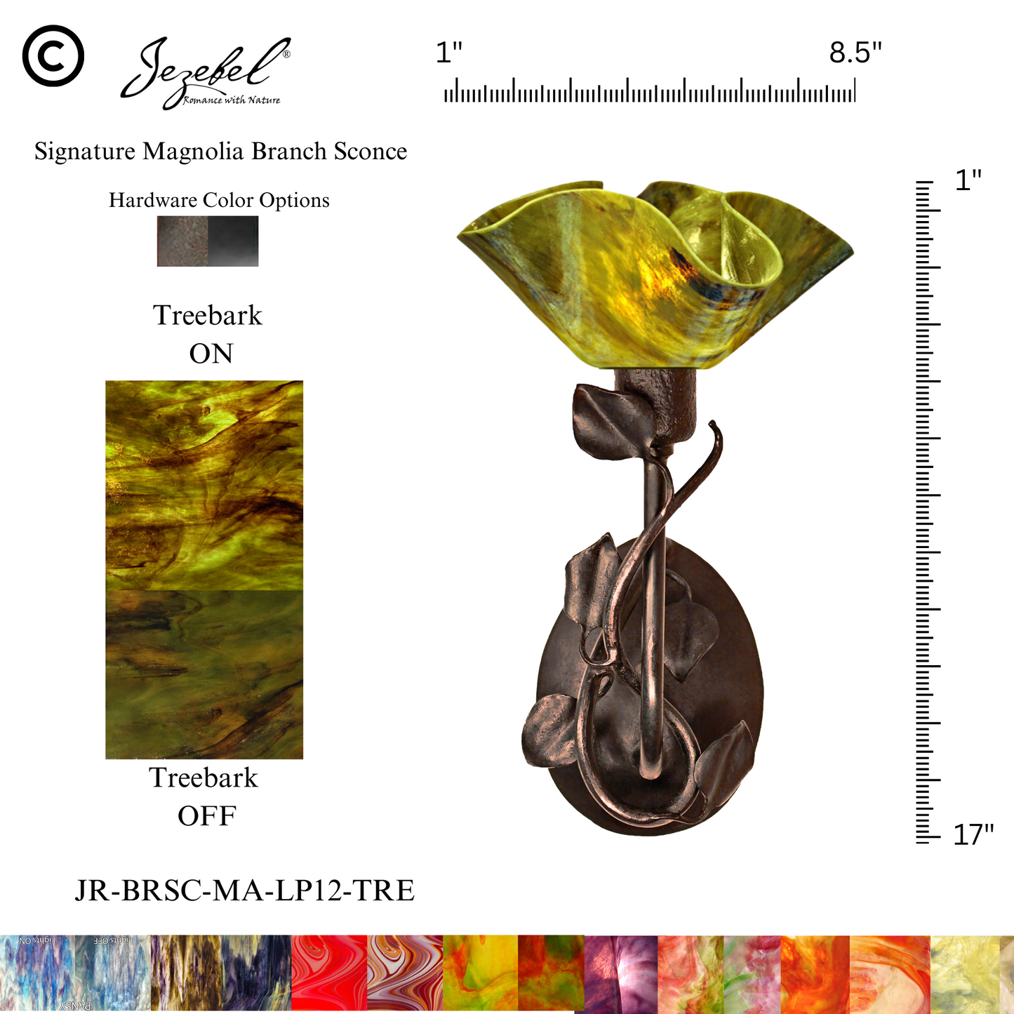 Jezebel® Magnolia Sconce, Lily Style