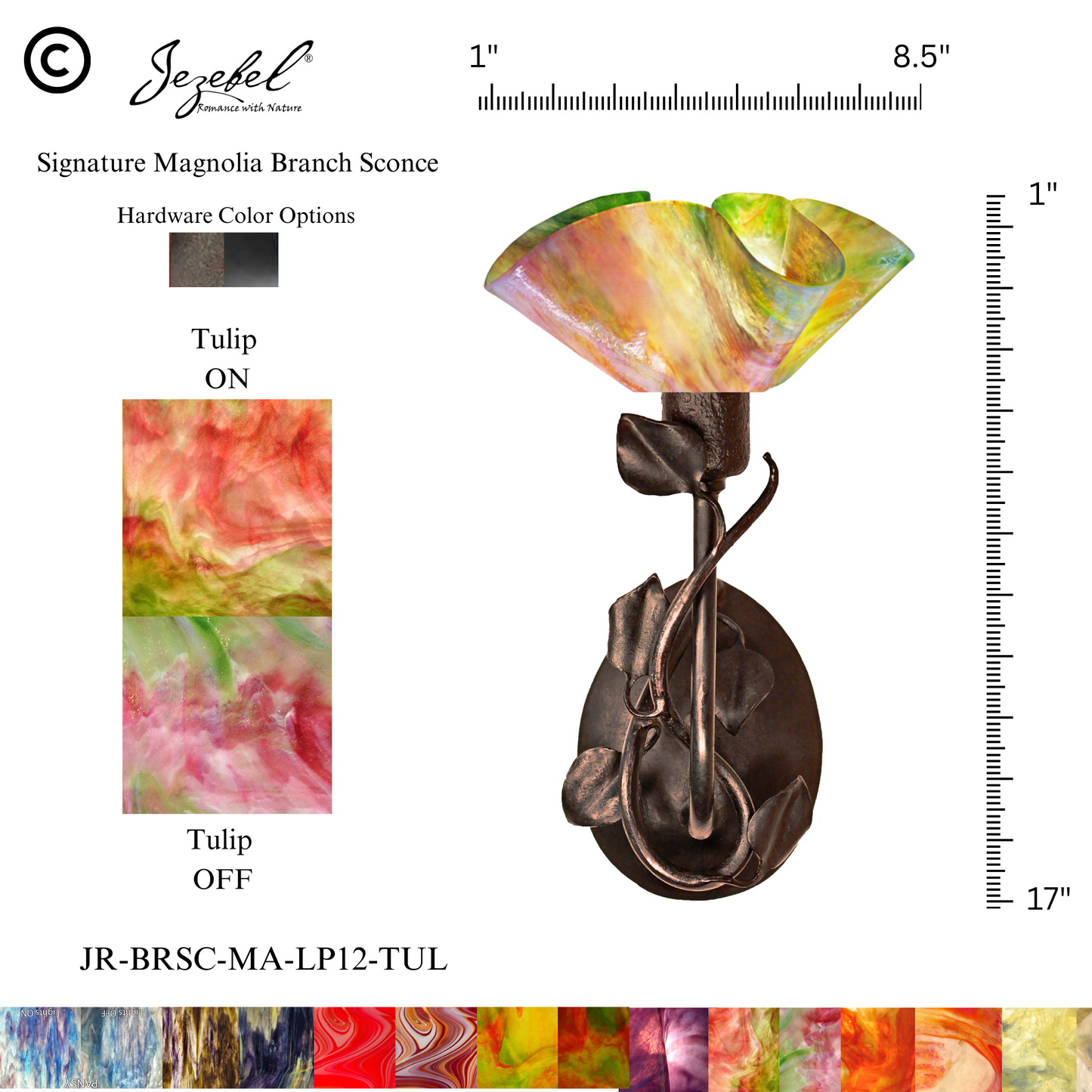 Jezebel® Magnolia Sconce, Lily Style