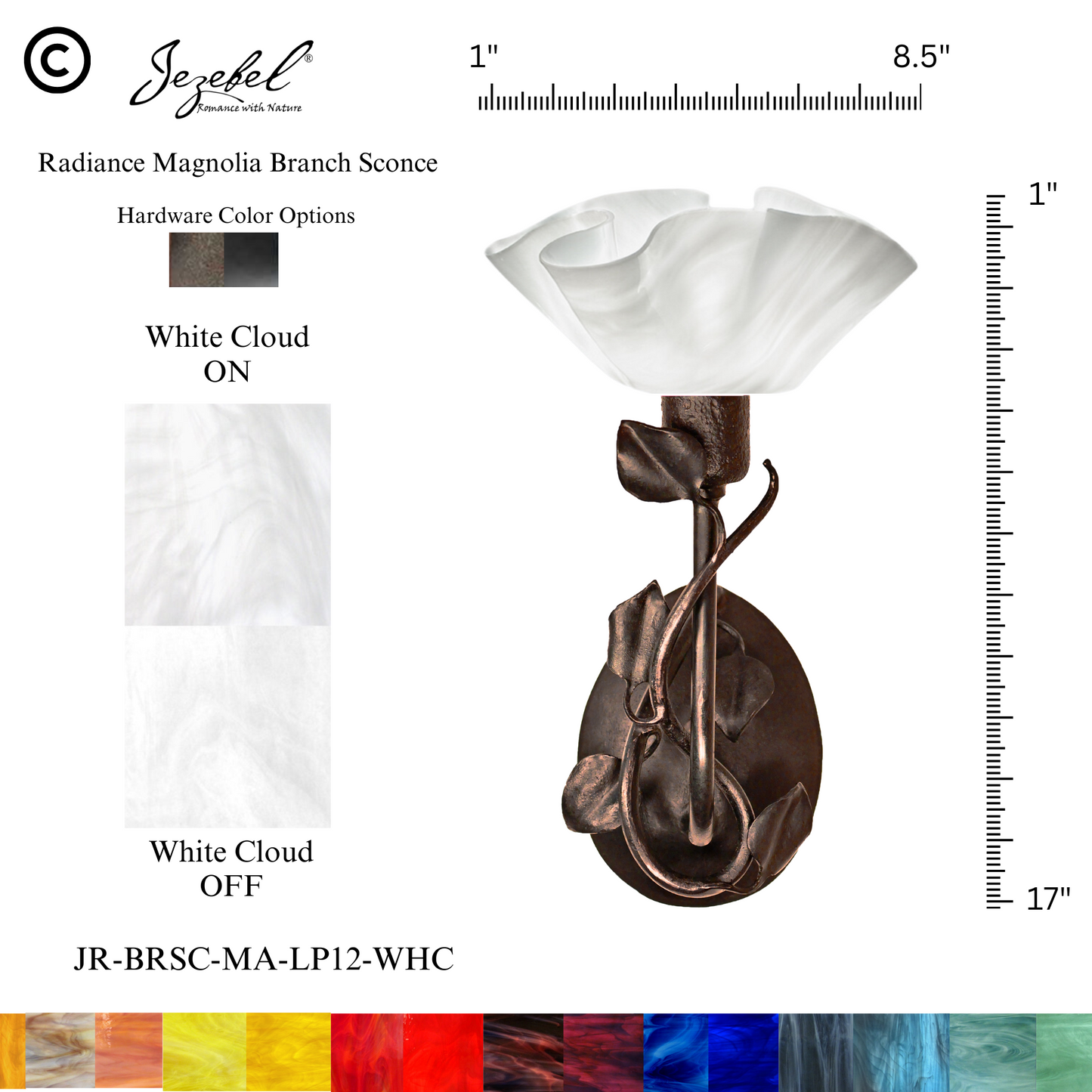 Jezebel® Magnolia Sconce, Lily Style