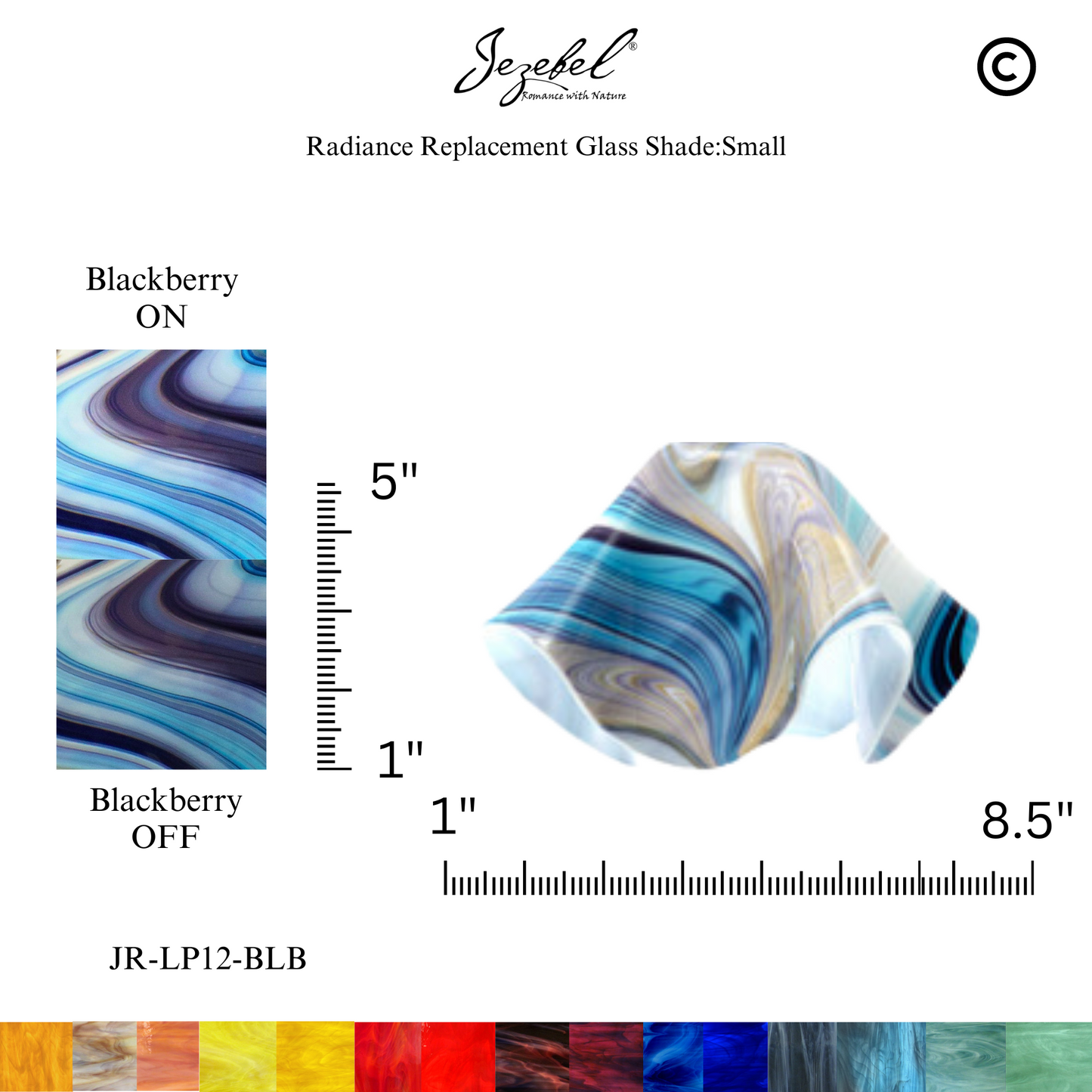 Jezebel Lily Replacement Glass, Small