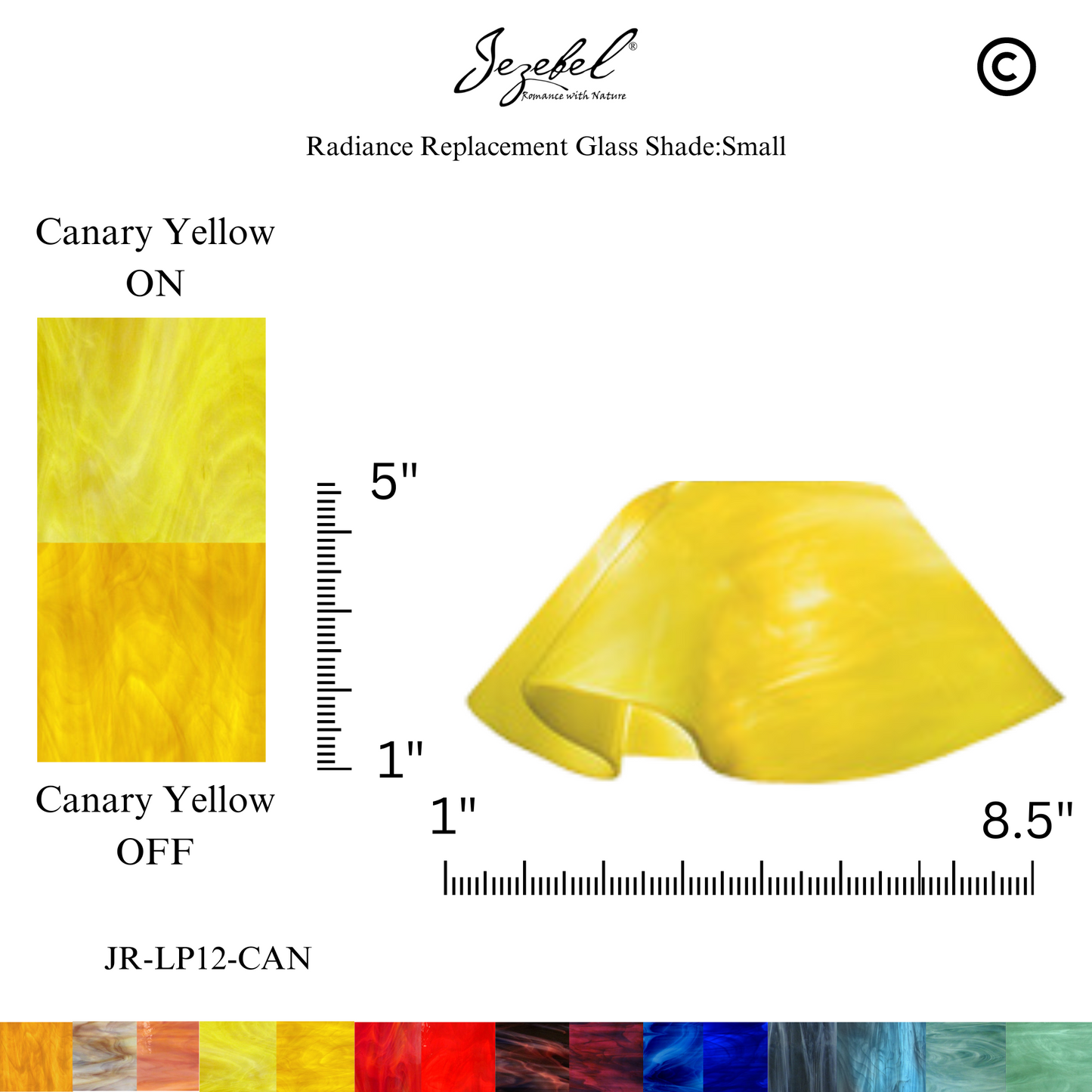 Jezebel Lily Replacement Glass, Small