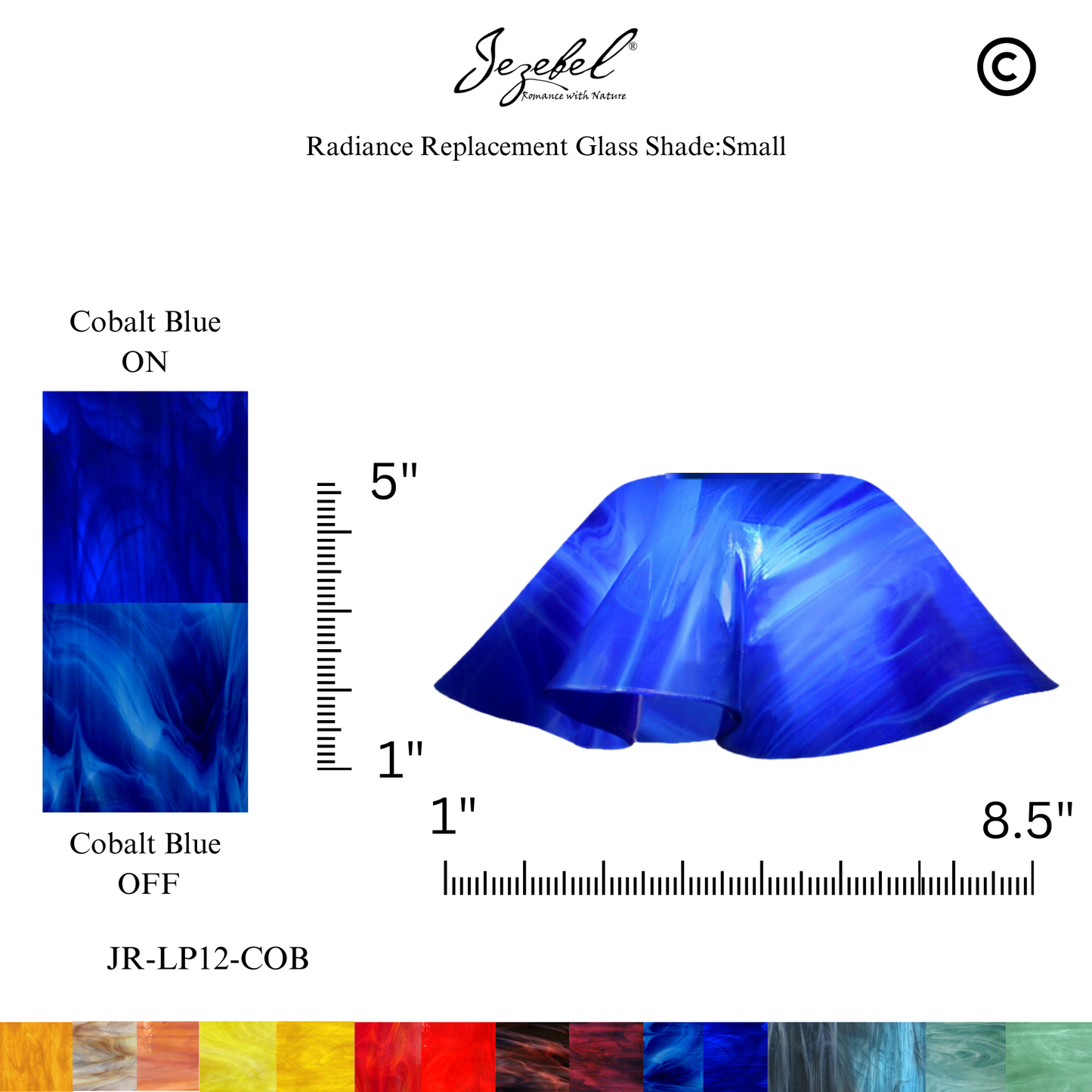 Jezebel Lily Replacement Glass, Small