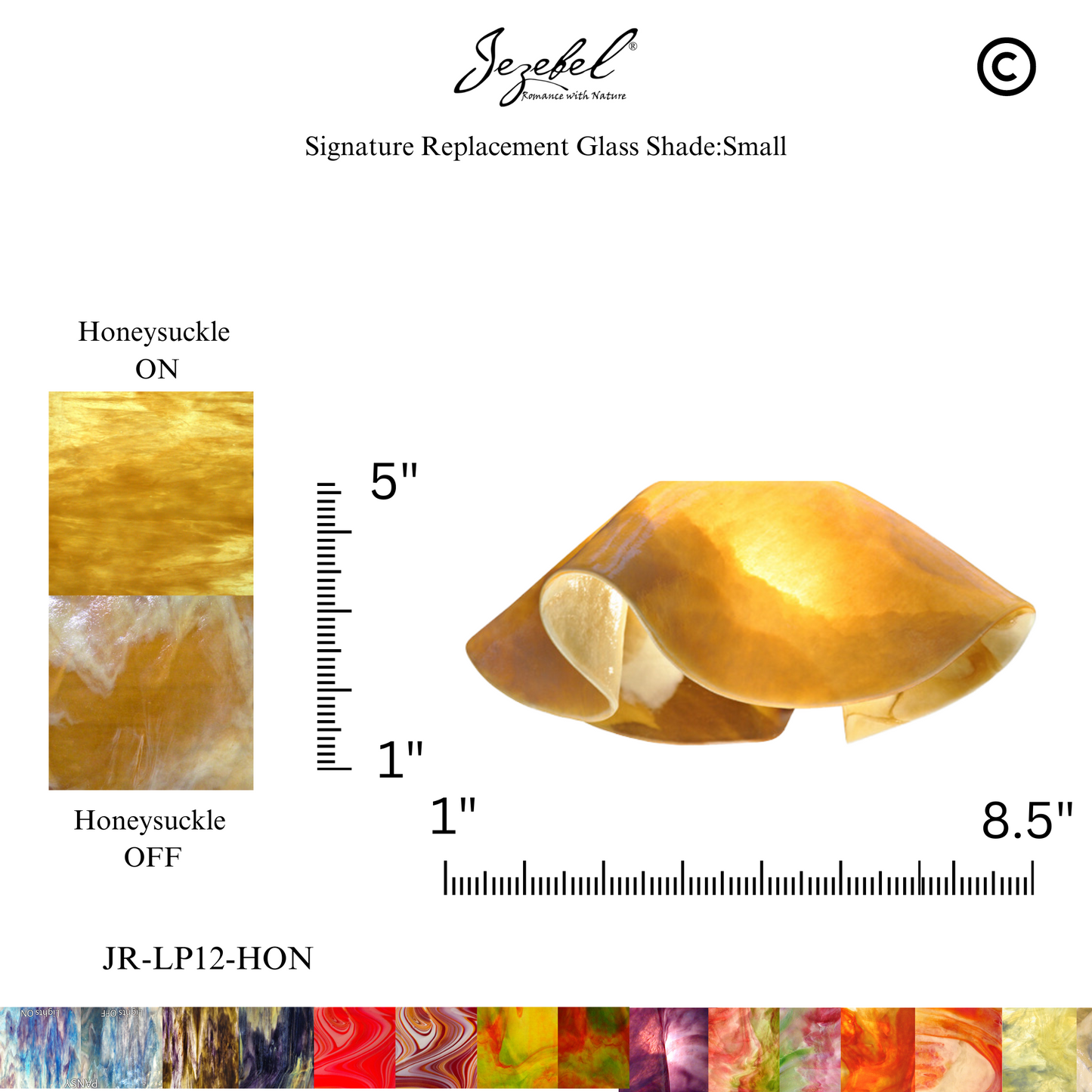 Jezebel Lily Replacement Glass, Small
