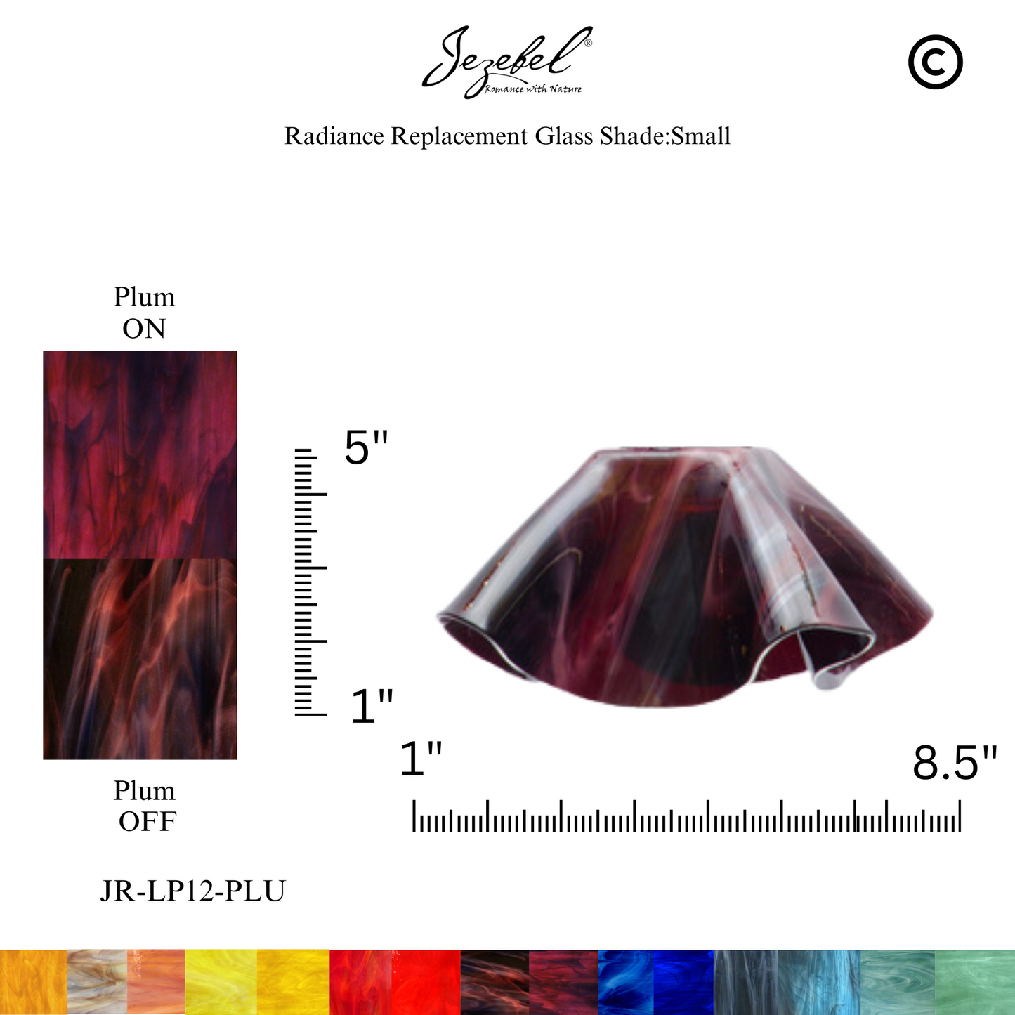 Jezebel Lily Replacement Glass, Small