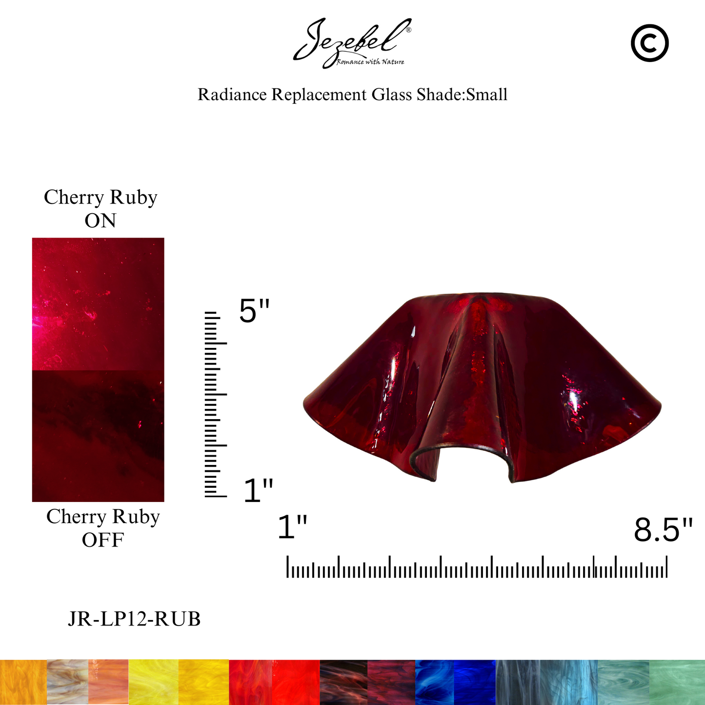 Jezebel Lily Replacement Glass, Small
