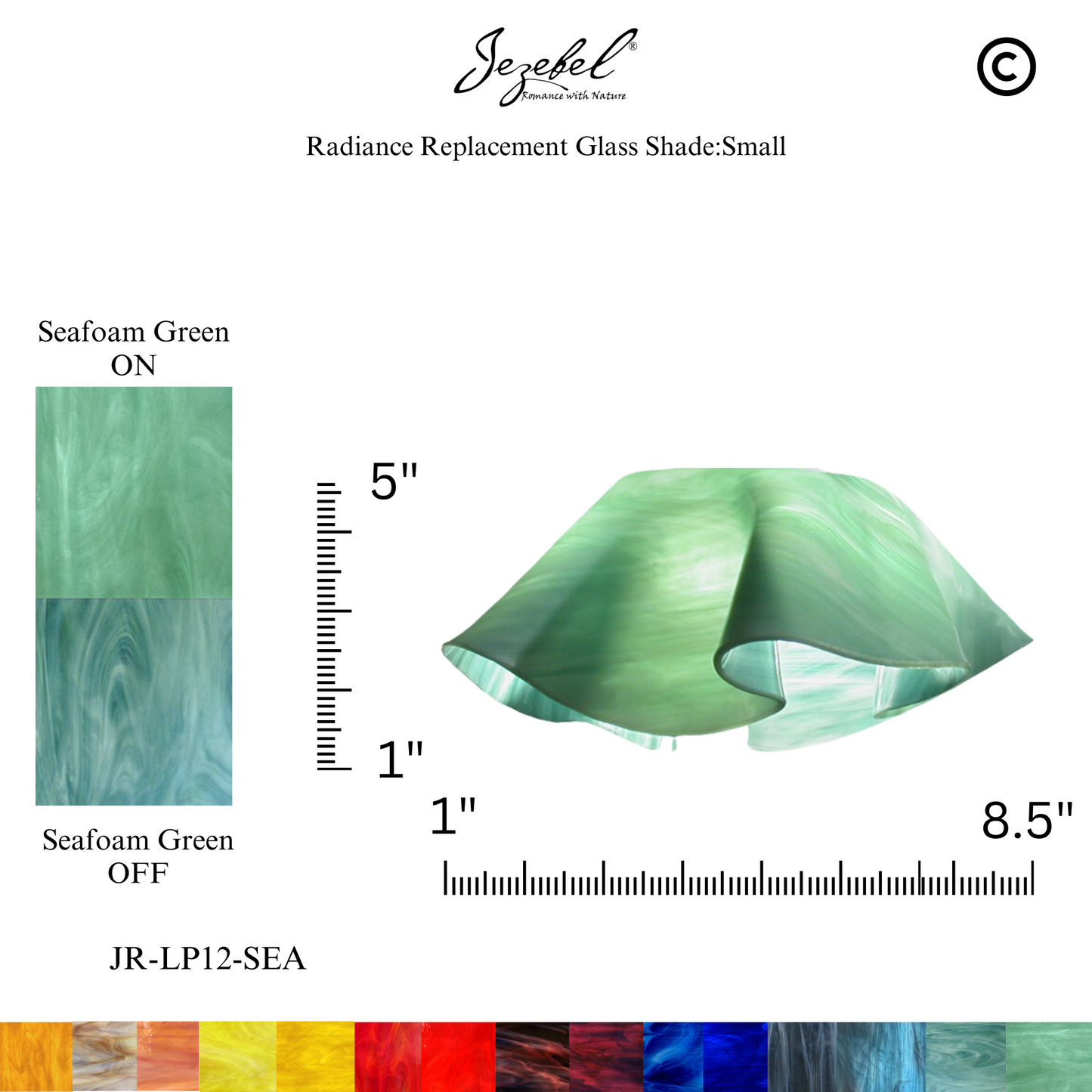 Jezebel Lily Replacement Glass, Small