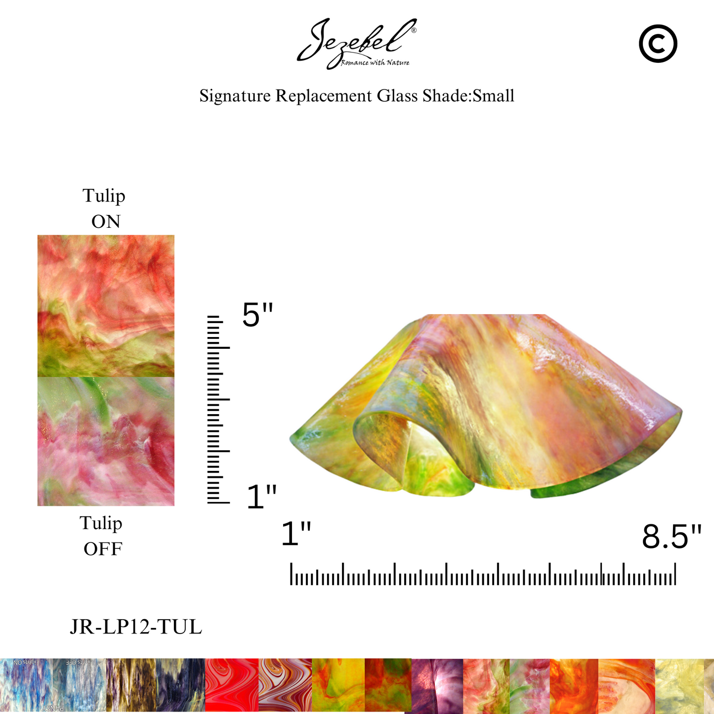 Jezebel Lily Replacement Glass, Small