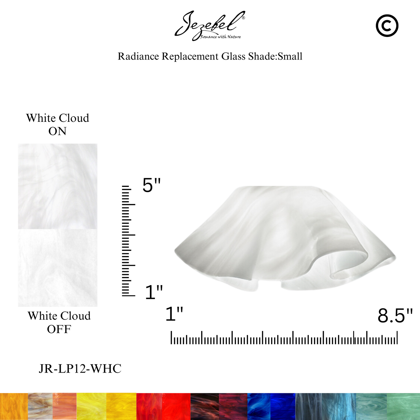 Jezebel Lily Replacement Glass, Small