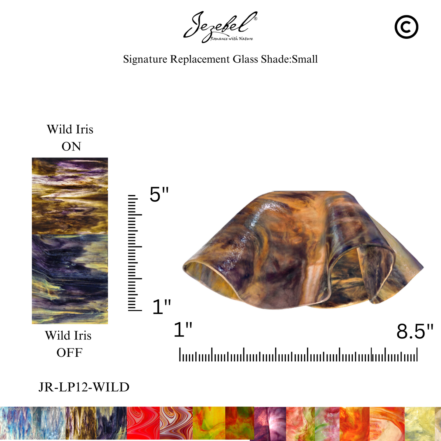 Jezebel Lily Replacement Glass, Small