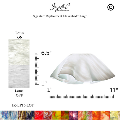 Jezebel Lily Replacement Glass, Large