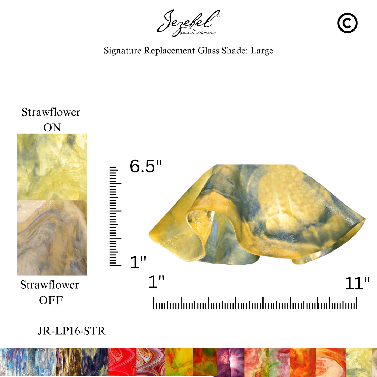Jezebel Lily Replacement Glass, Large