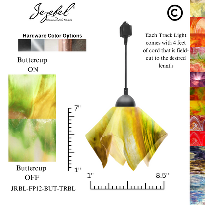 Jezebel Signature® Track Lighting Flame Pendant, Small