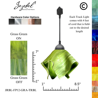 Jezebel Radiance® Track Lighting Flame Pendant, Small