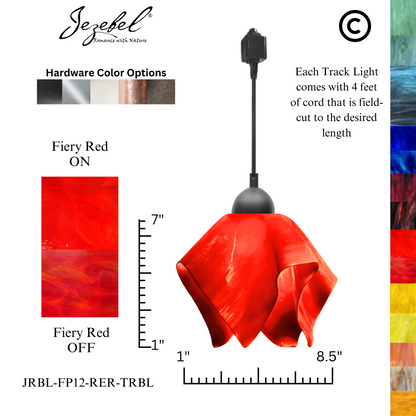 Jezebel Radiance® Track Lighting Flame Pendant, Small