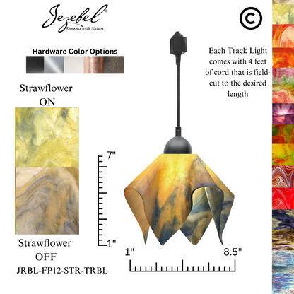 Jezebel Signature® Track Lighting Flame Pendant, Small