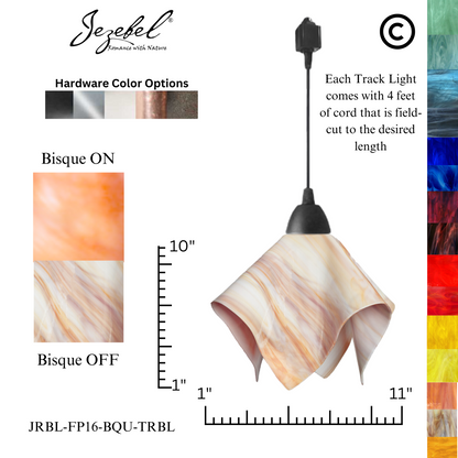 Jezebel Radiance® Track Lighting Flame Pendant, Large