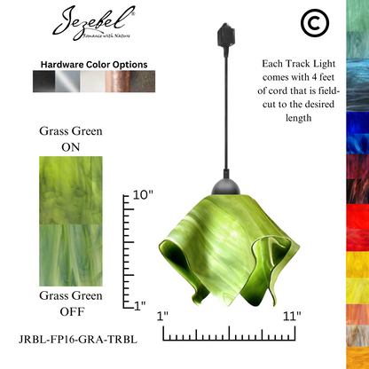 Jezebel Radiance® Track Lighting Flame Pendant, Large