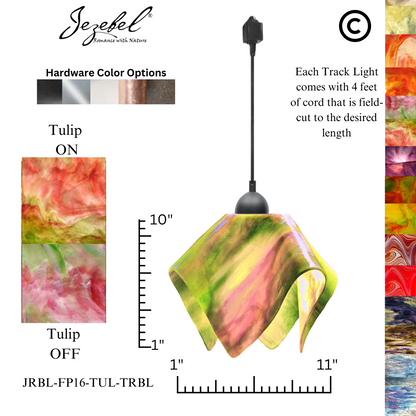 Jezebel Signature® Track Lighting Flame Pendant, Large