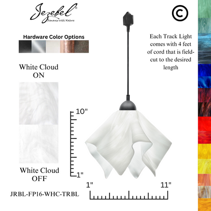 Jezebel Radiance® Track Lighting Flame Pendant, Large