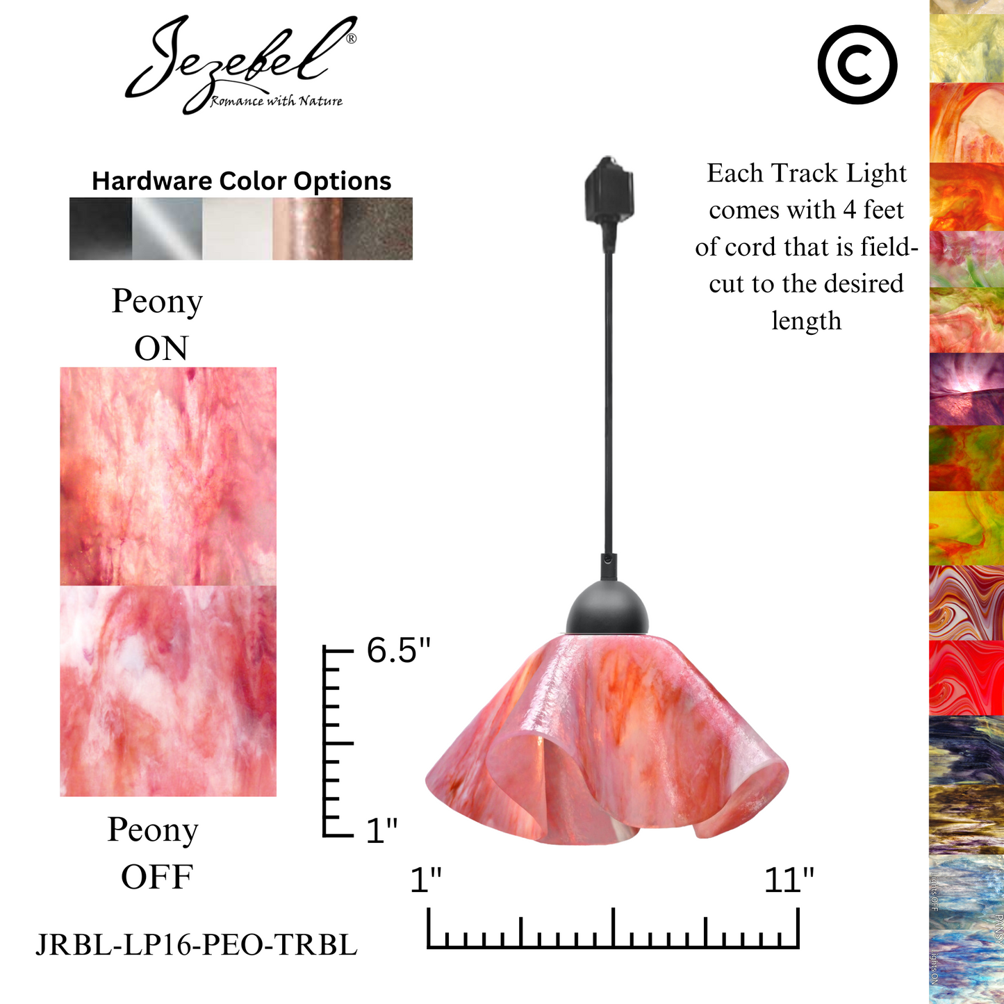 Jezebel Signature® Track Lighting Lily Pendant, Large