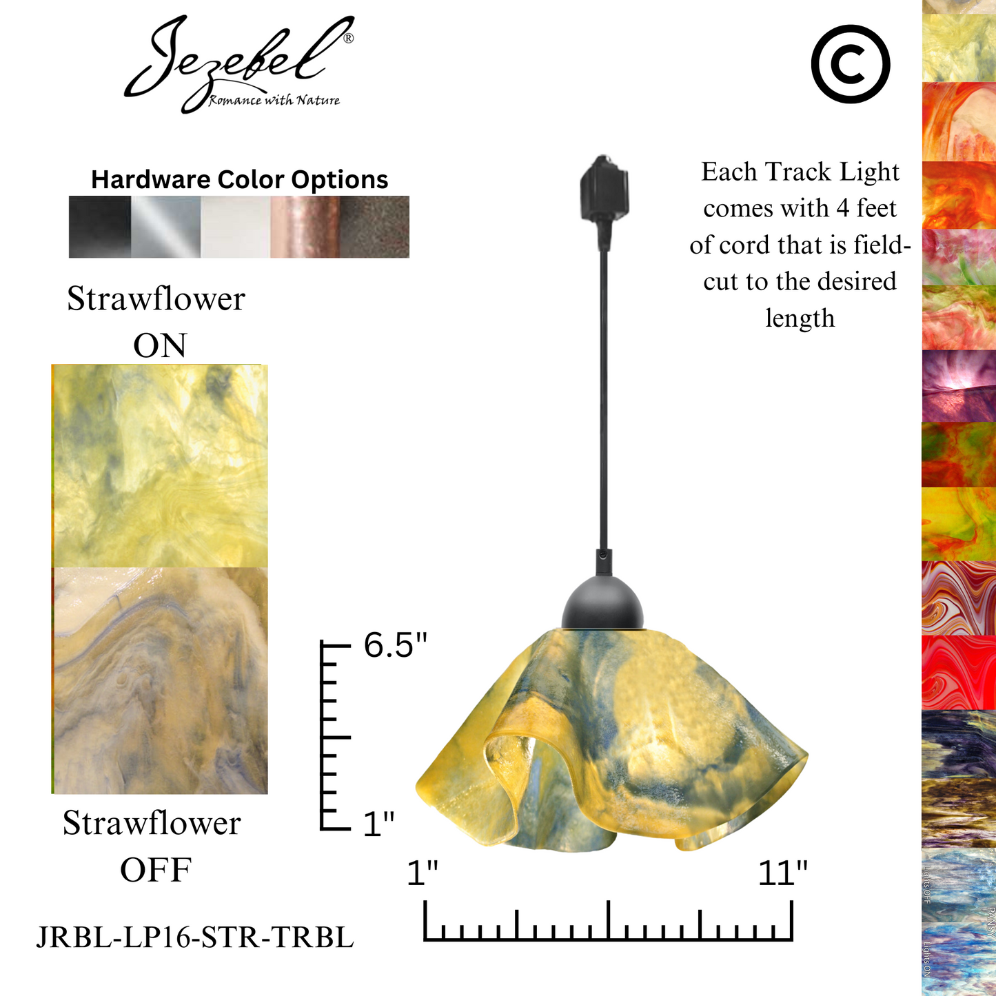 Jezebel Signature® Track Lighting Lily Pendant, Large