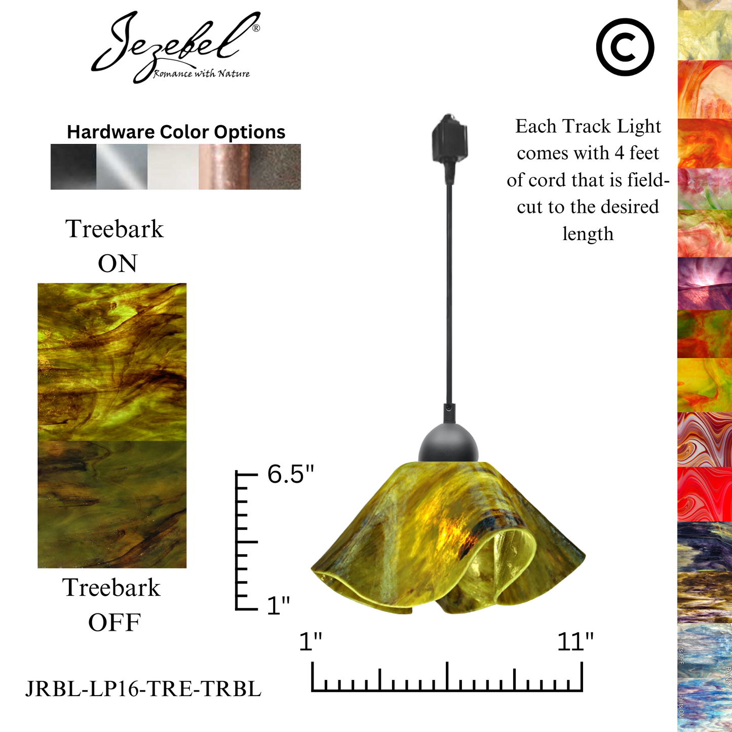 Jezebel Signature® Track Lighting Lily Pendant, Large