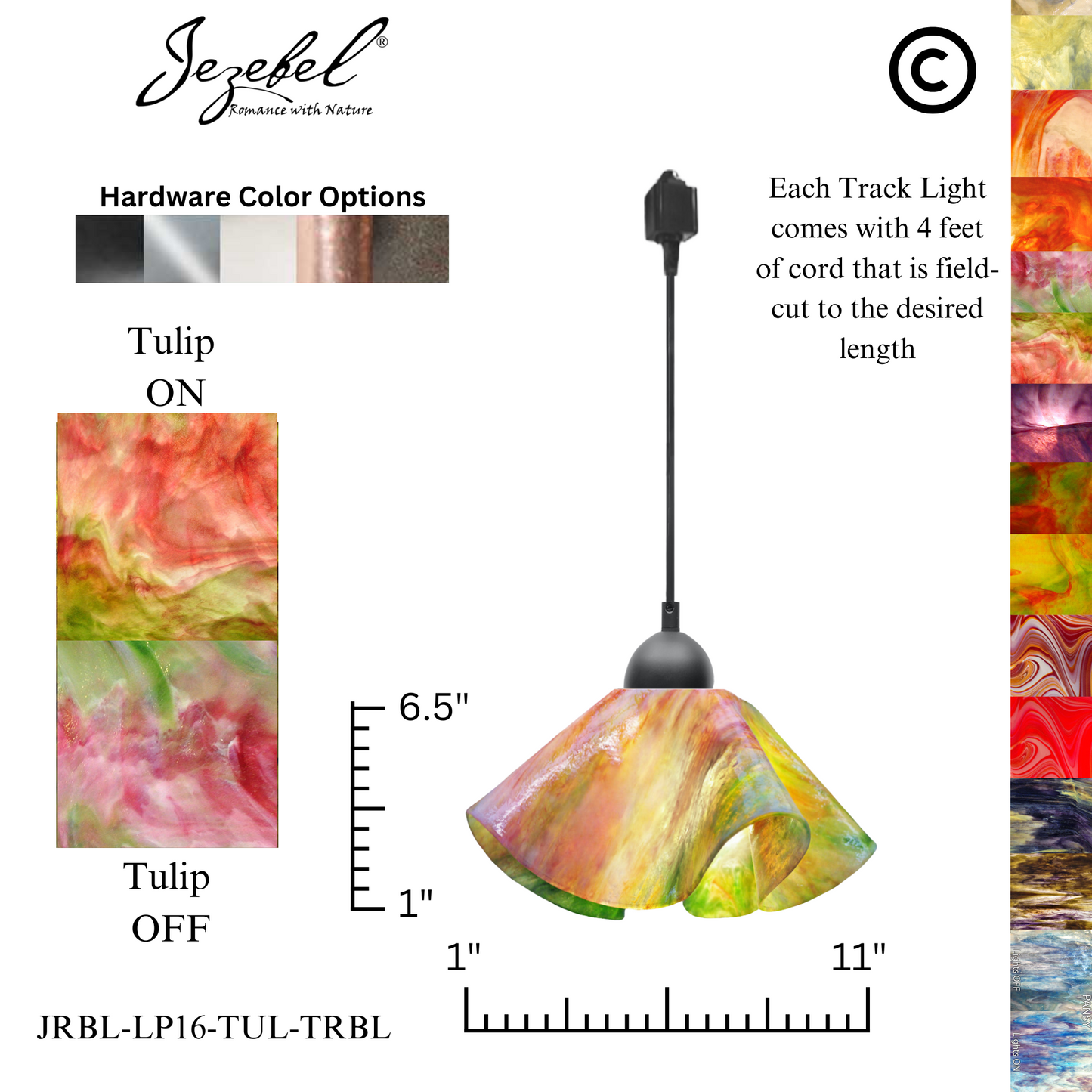 Jezebel Signature® Track Lighting Lily Pendant, Large